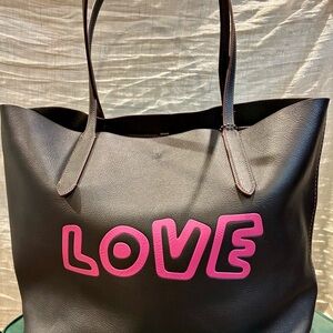 Coach “Love” black tote bag